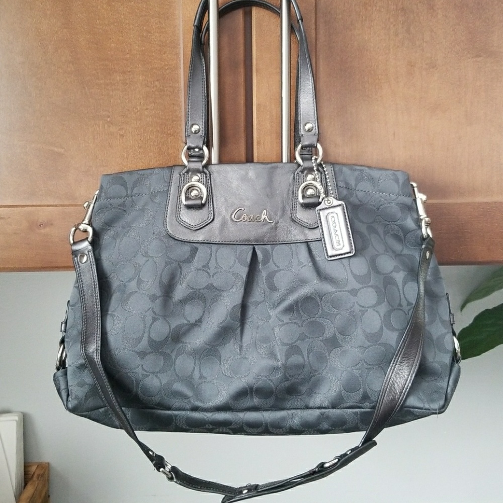 Grey/blue STUNNING Coach bag